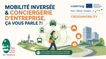 Illustration de la mobilité inversée et de la conciergerie d’entreprise dans le cadre du projet CROSS4MOBILITY.