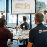 Présentation du site internet cross4mobility.eu lors de la soirée des ambassadeurs vélo.